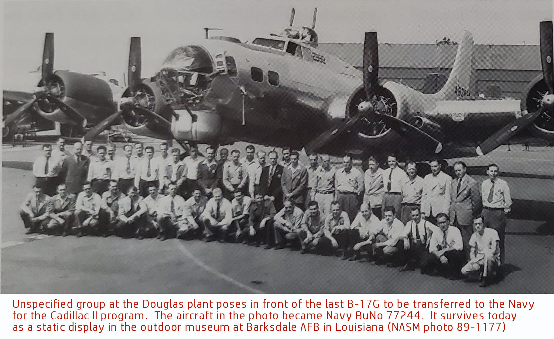 Group photo at Douglas plant
